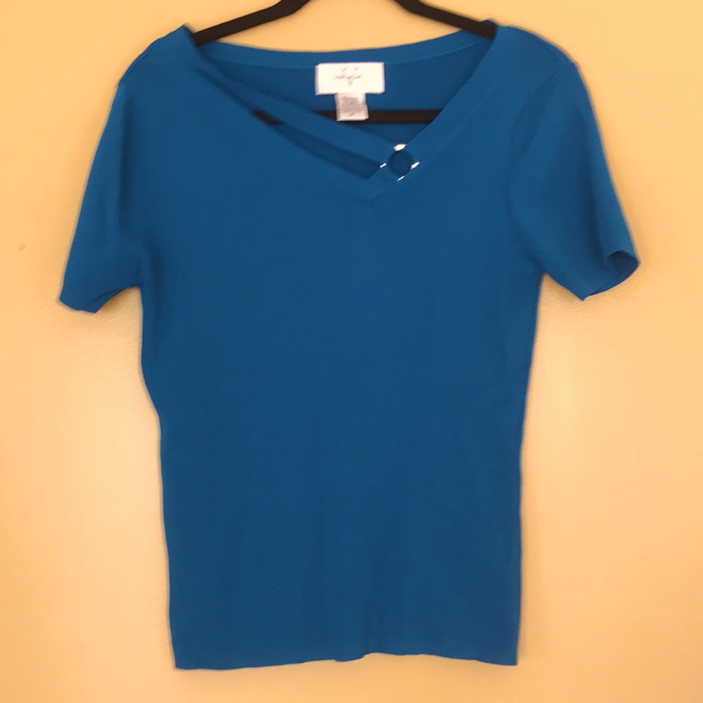 Teal Versailles Sweater Top